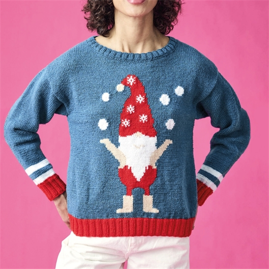 Kit tricot Pingo First pull de Noël Lutin