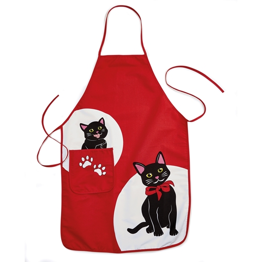 Ensemble tablier chaton et maniques