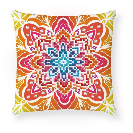 Kit broderie diamant coussin Les éclats de l'été
