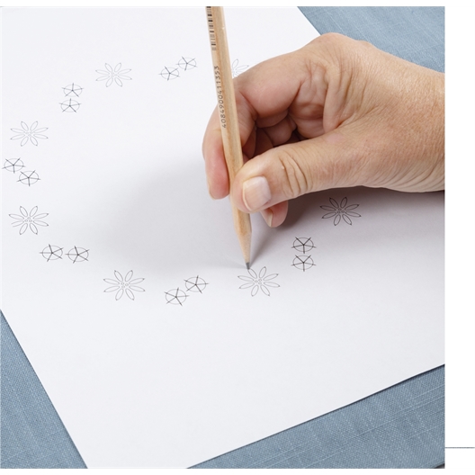 Kit broderie traditionnelle sac bleu fleuri