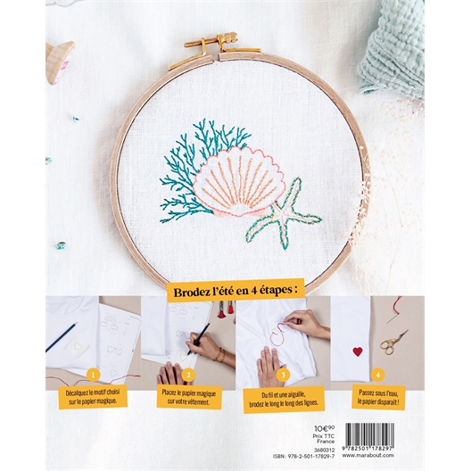 Livre Brode Toujours - Mer, soleil & nature