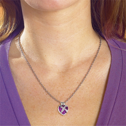 Collier pendentifs cœur en pierre