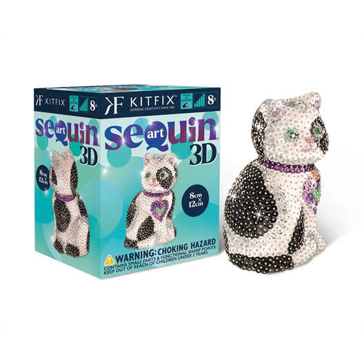 Kit sequins 3D : divers animaux