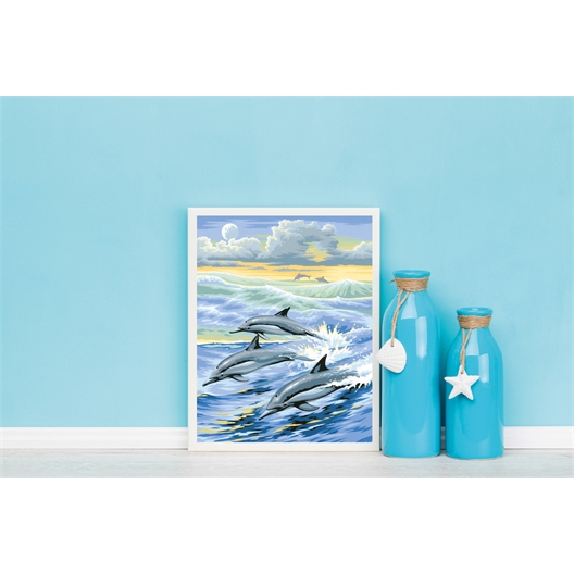 Peinture par numéros Jeux de dauphins