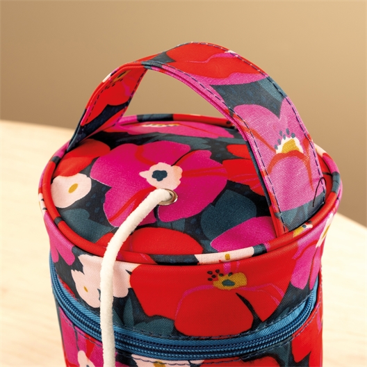 Sac à pelote ou à ouvrage fleurs