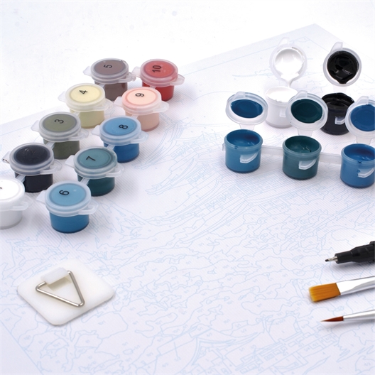 Set de 4 peintures collection soleil levant