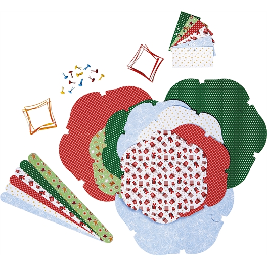 Set de 9 paniers de Noël en papier