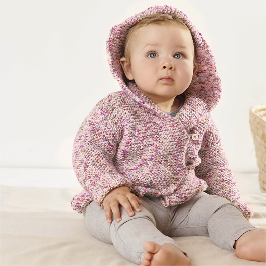 Fil Baby Mérino Print Lilas lierre