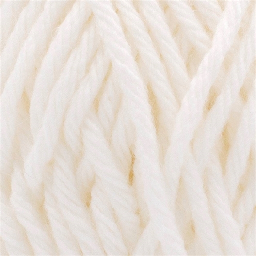 Fil Partner 6 (50% polyamide, 25% laine, 25% acrylique – 50 g, 125 m) Blanc