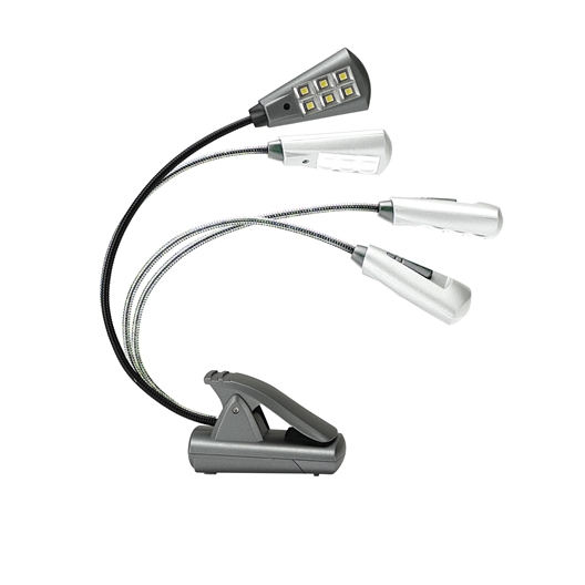 Lampe flexible 6 LED avec pince