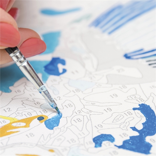 Peinture par numéros Paris en rose