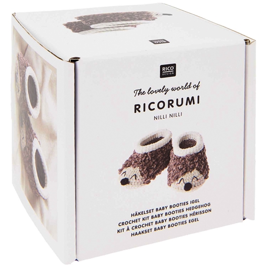 Kit crochet Ricorumi Baby Booties Hérisson