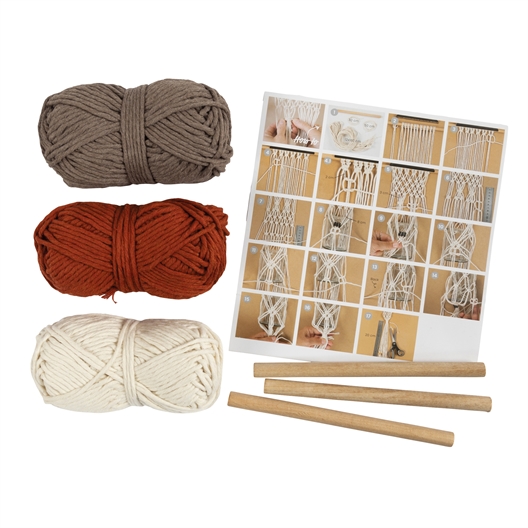 Kit suspensions pour plantes en macramé