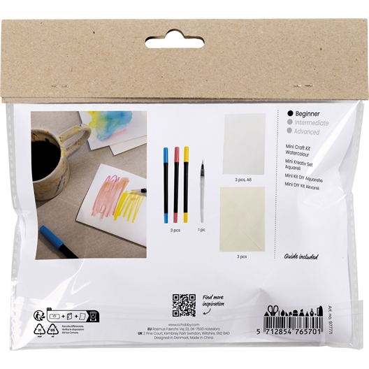Mini kit aquarelle cartes et enveloppes