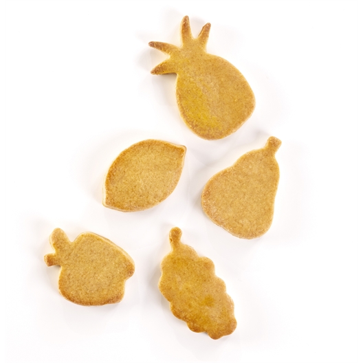 1 bocal et 6 emporte-pièces fruités