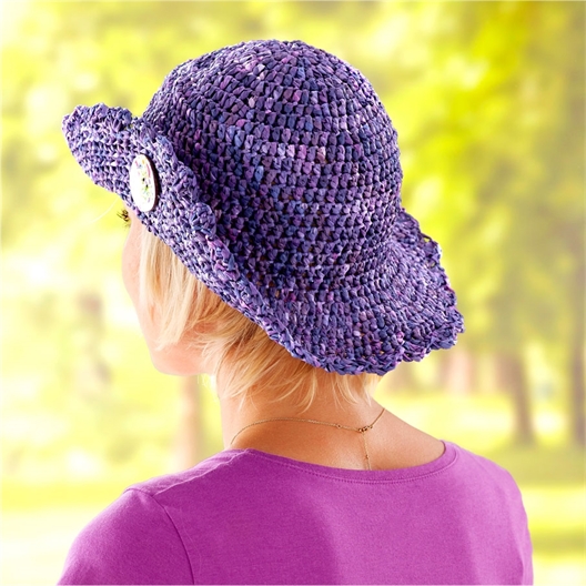 Modèle crochet Raffia multi chapeau n°3
