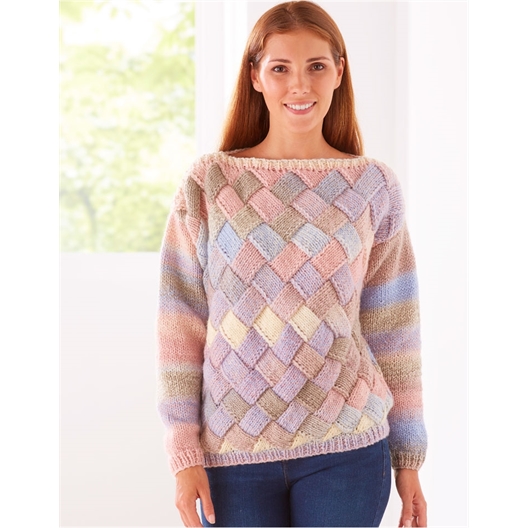 Modèle tricot Puzzle pull n°1