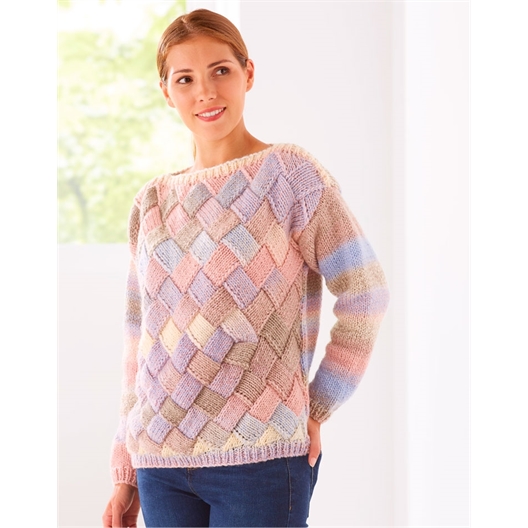 Modèle tricot Puzzle pull n°1