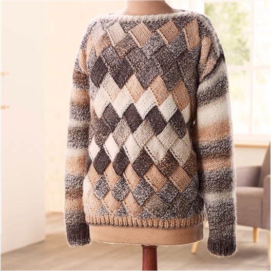 Modèle tricot Puzzle pull n°1