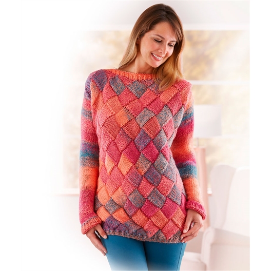 Modèle tricot Puzzle pull n°1