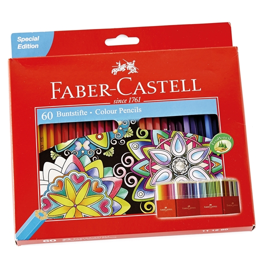Pochette 60 crayons de couleur Château Faber-Castell