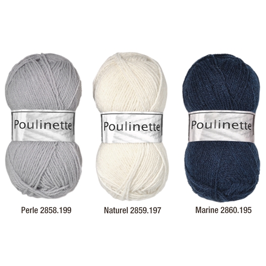 FIL A TRICOTER POULINETTE – Fil à tricoter layette – Cheval Blanc