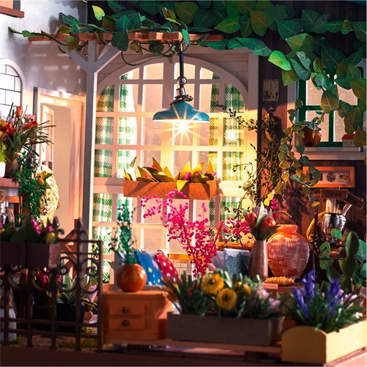 Maison miniature à créer Balcon fleuri