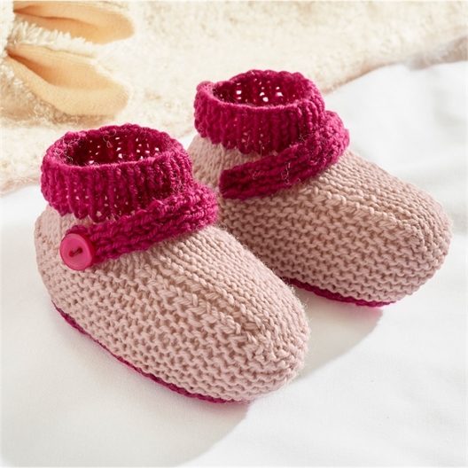 Modèle tricot Mérino chaussons n°10
