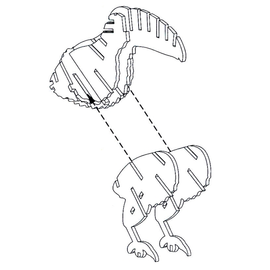 Puzzle bois 3D Toucan