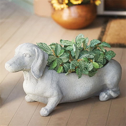 Pot de fleurs Westie ou Teckel