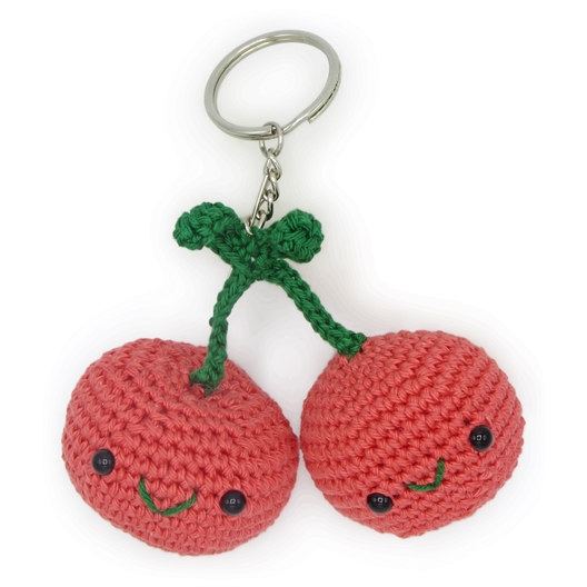 Kit porte-clefs au crochet poire ou pomme