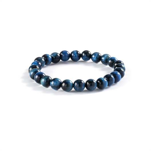 Bracelet pierre naturelle Œil de tigre bleu