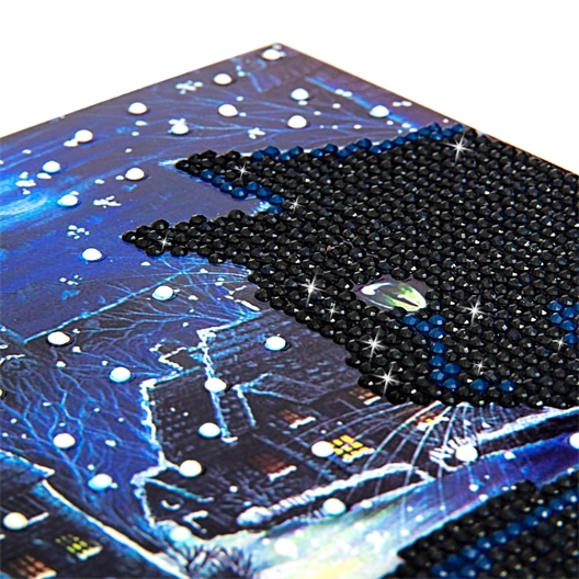 Kit carte broderie diamant crystal chat Chat