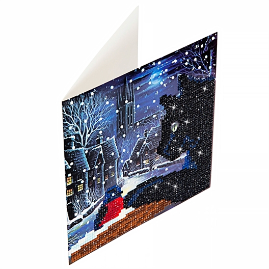 Kit carte broderie diamant crystal chat Chat