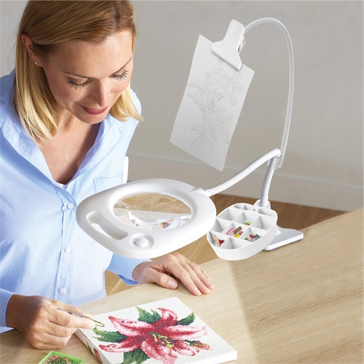 Lampe + grosse pince + batterie / Accessoires pour lampe : petite pince + rangement / Ensemble