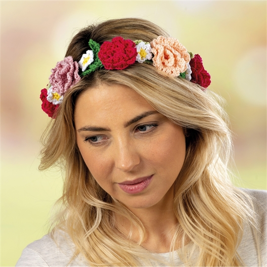 Modèle crochet Sunny couronne de fleurs n°13
