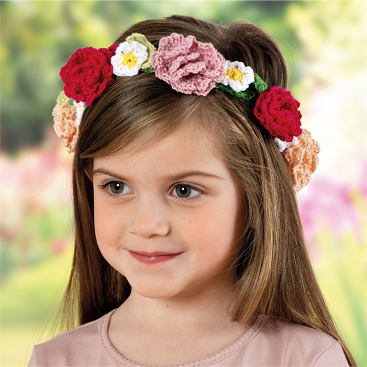 Modèle crochet Sunny couronne de fleurs n°13
