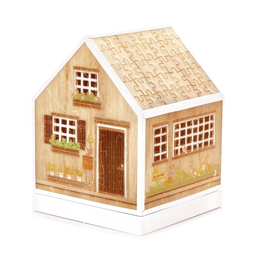 Maison puzzle 3D à monter Cabane