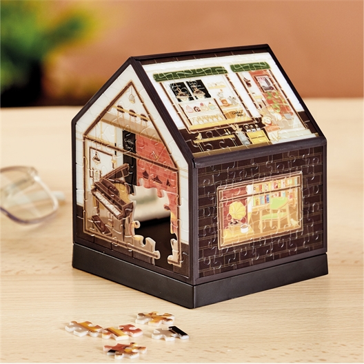 Maison puzzle 3D à monter Cabane