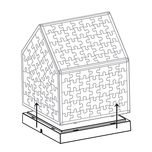 Maison puzzle 3D à monter Maison à colombage