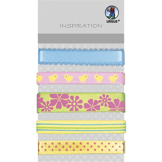 Set de 5 rubans printemps