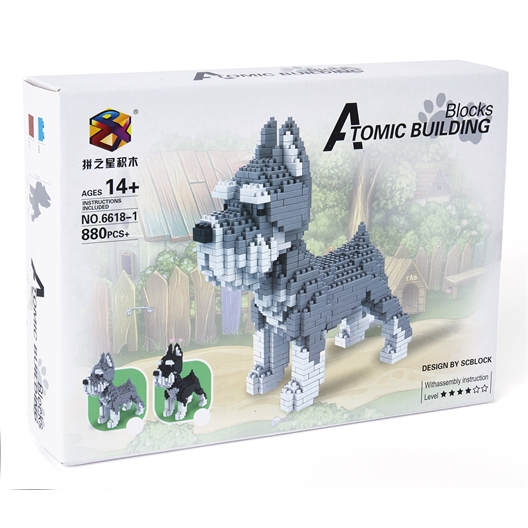 Puzzle 3D chien Schnauzer