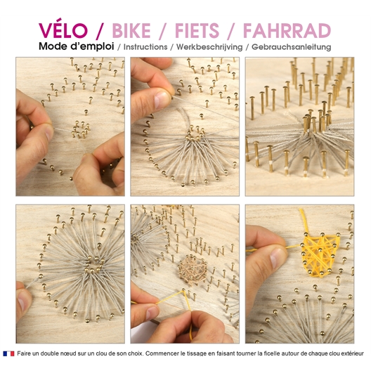 Kit string art Vélo
