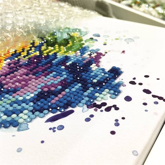 Kit perle à coller Oiseau arc en ciel