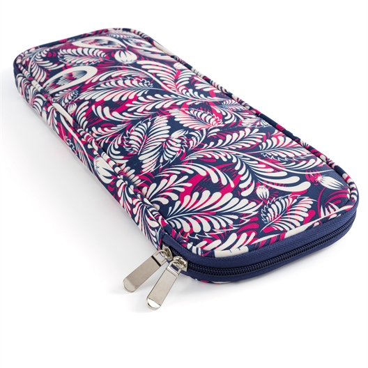 Trousse à aiguilles à tricoter fleurie