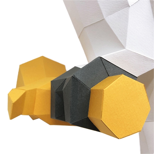 Kit sculpture en papier Cacatoès