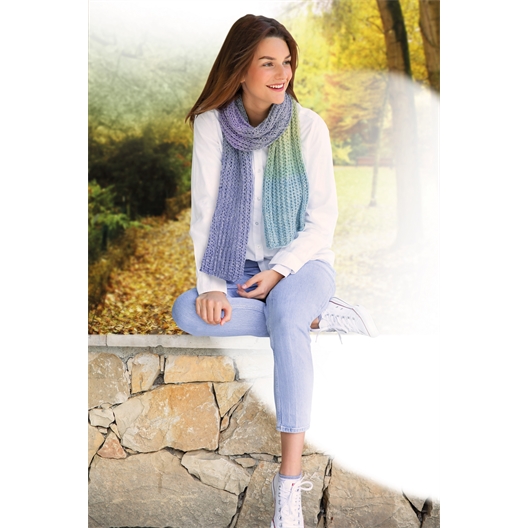 Modèle tricot Pastello écharpe n°1