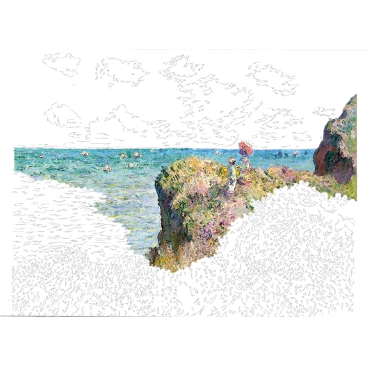 Album à colorier aquarelle Monet