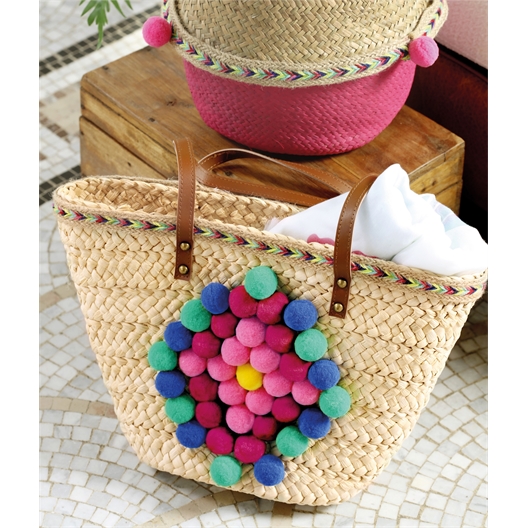 Panier en osier avec anses