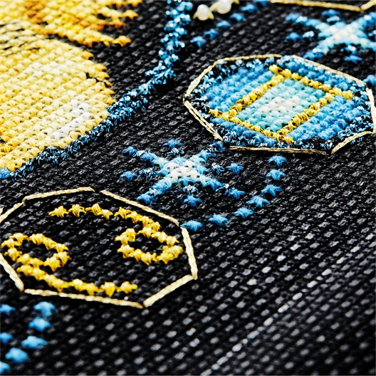 Kit broderie signe du zodiaque Verseau